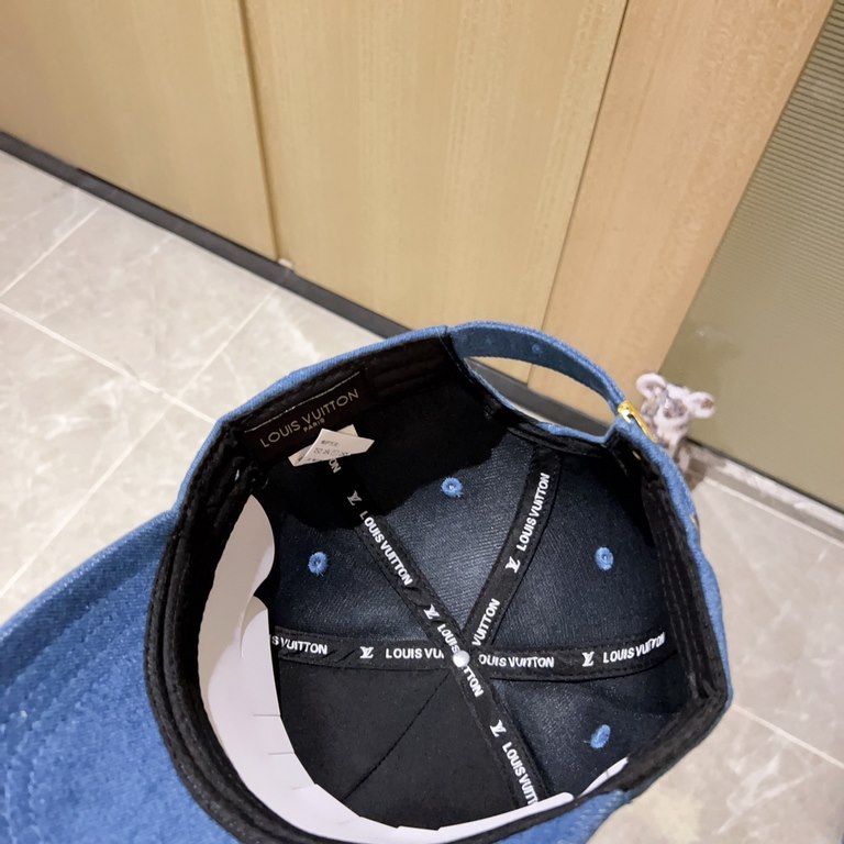 with dust bag [LV Louis Vuitton] 2023 new embroidered simple models of baseball caps, new shipments, big name models super good with, hurry to get!