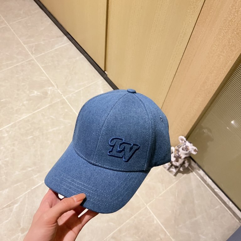 with dust bag [LV Louis Vuitton] 2023 new embroidered simple models of baseball caps, new shipments, big name models super good with, hurry to get!