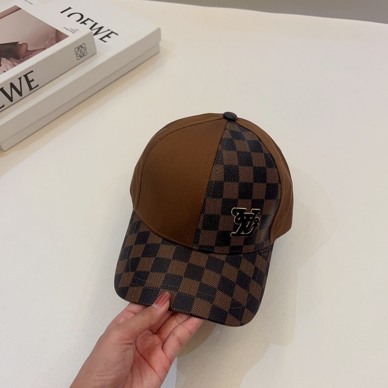 P LV Louis Vuitton  Baseball cap, made of fabric, exquisite workmanship, fashionable and trendy, easy to carry out of the house, versatile models.