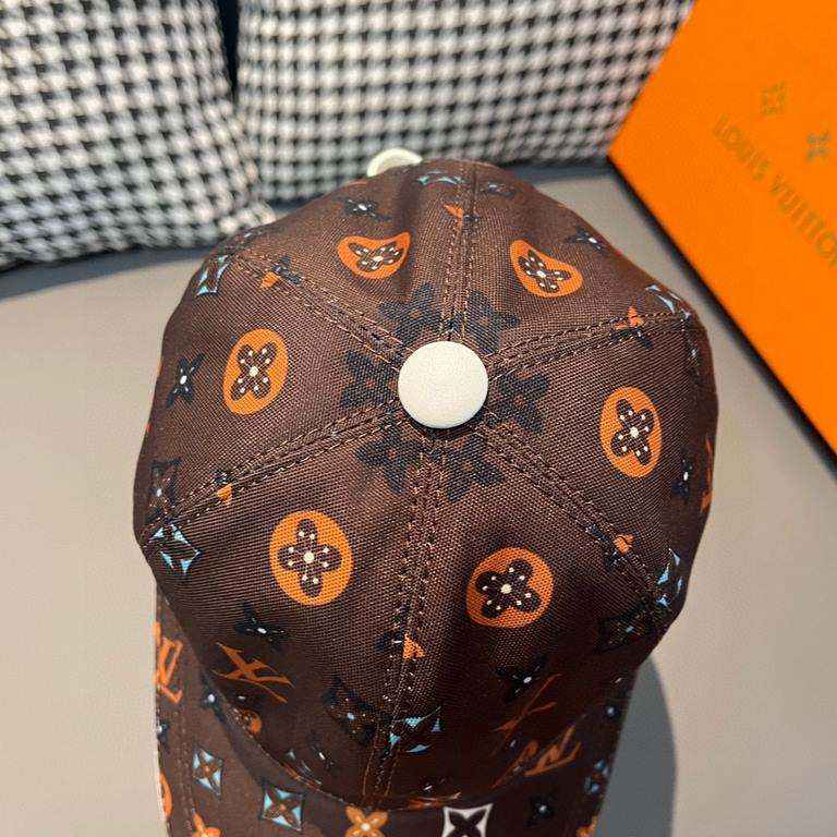 With box bag, LV (Louis Vuitton) new original single baseball cap, counter 11 open mold customized, original canvas material   head layer cowhide, lightweight and breathable! Awesome quality, the base head circumference 