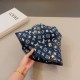 lv louis vuitton   newest snowflake pattern solo spliced fisherman's hat arrives   new fisherman's hat , novelty and fashion, sunshade and sunscreen.