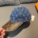 LV (Louis Vuitton).With box cloth bag, LV (Louis Vuitton) new original single baseball cap, old flower splicing, 11 open mold customized, original denim fabric   counter old flower leather, workmanship is meticulous and 