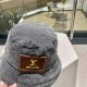 LV spring and summer show full logo denim fisherman hatFisherman's hatA visually stunning item for springsummer!