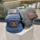 LV spring and summer show full logo denim fisherman hatFisherman's hatA visually stunning item for springsummer!