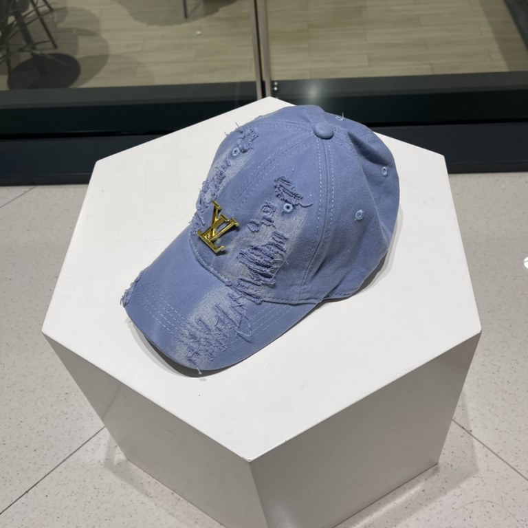 Louis Vuitton LouisVuitton   new LV broken baseball cap, heavy construction   early spring collection of high-end atmosphere, versatile models   men and women!