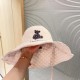 with dust bag [LV Louis Vuitton] 2023 spring and summer new large-brimmed double-sided big brand bear fisherman hat, sunshade big models super good with the eyes closed into a