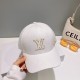 LV   counter new Louis Vuitton home embroidery baseball cap, simple and generous Men and women universal sun hat