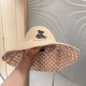 with dust bag [LV Louis Vuitton] 2023 spring and summer new large-brimmed double-sided big brand bear fisherman's hat, sunshade big models super good with the closed eyes into one of the