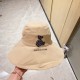 with dust bag [LV Louis Vuitton] 2023 spring and summer new large-brimmed double-sided big brand bear fisherman's hat, sunshade big models super good with the closed eyes into one of the