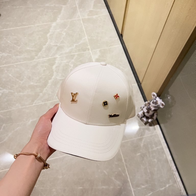 with dust bag [LV Louis Vuitton] 2023 new hardware simple model baseball cap, new shipments, big name models super good with, hurry to get!