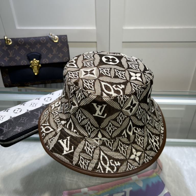 New! Louis Vuitton LouisVuitton   new LV fisherman hat heavy industry to build   fisherman series high-end atmosphere, versatile models   men and women!