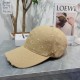 Louis Vuitton LV   Milan counter new hat female foreign full embroidery baseball cap, show face small shade sun protection