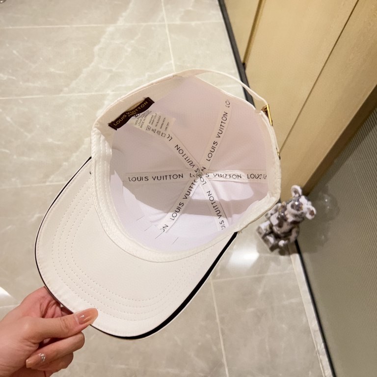 with dust bag [LV Louis Vuitton] 2023 new hardware simple model baseball cap, new shipments, big name models super good with, hurry to get!