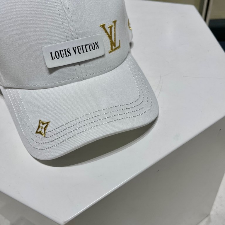 LV Louis Vuitton new duck tongue cap, men's and women's baseball cap, head circumference 57cm