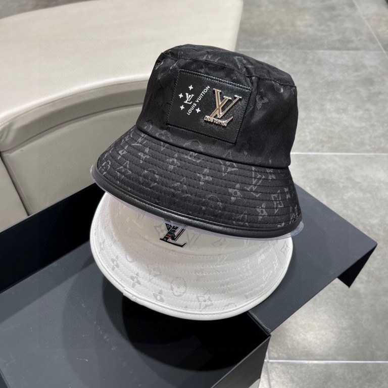 lv Louis Vuitton  2023 early spring new original single LV fisherman hat, simple atmosphere full of personality Exquisite embroidery design Full of fashion sense   This hat is definitely worth getting!