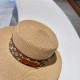 LV flat cap  flat straw hat  straw hat beach hat