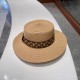 LV flat cap  flat straw hat  straw hat beach hat