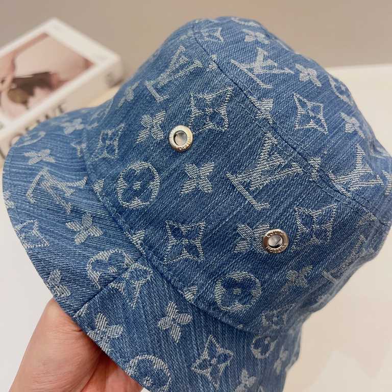 【Stock】Louis Vuitton  LV Monogram Logo Embroidery Reversible Fisherman's Hat Hat