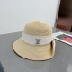 ￥LV Louis Vuitton Straw Hat, rolled brim design, old flower webbing, celebrity style, head circumference 57cm