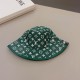 lv louis vuitton   newest snowflake pattern solo spliced fisherman's hat arrives   new fisherman's hat , novelty and fashion, sunshade and sunscreen.