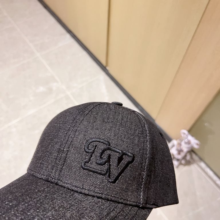 with dust bag [LV Louis Vuitton] 2023 new embroidered simple models of baseball caps, new shipments, big name models super good with, hurry to get!