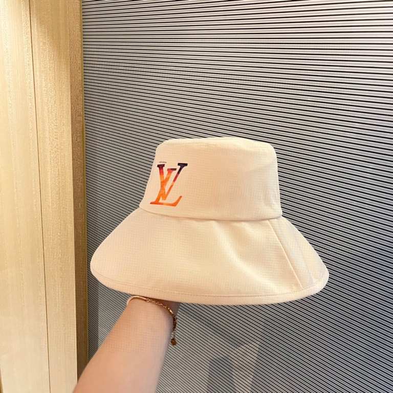 with dust bag [LV] 2023 new large-brimmed sun-shading collapsible fisherman's hat, out of the street essential super good with, hurry to get!