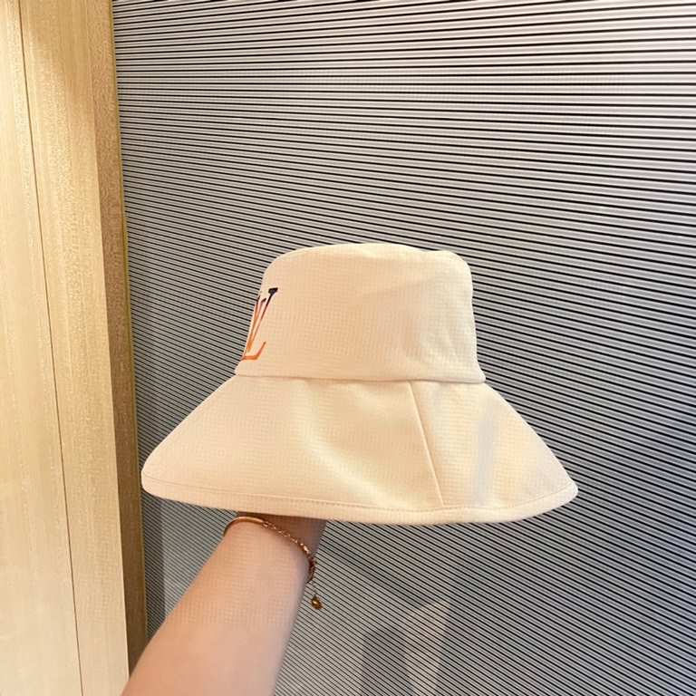 with dust bag [LV] 2023 new large-brimmed sun-shading collapsible fisherman's hat, out of the street essential super good with, hurry to get!