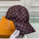 The cap is made of PU leather and head-layer cowhide.With packaging cloth bag, LV Louis Vuitton classic original single baseball cap, classic old flower, 11 open mold customized, the original counter PU leather   head la