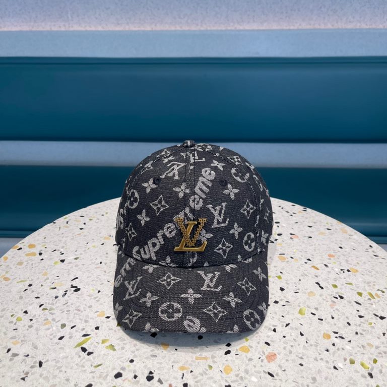 Louis Vuitton LV  Classic Original Single Baseball Cap  Cotton material, lightweight and breathable! Photographed in kind, four seasons versatile men and women applicable, base head circumference 56, adjustable.