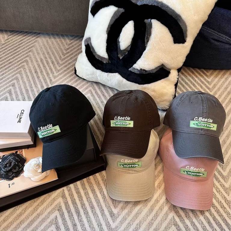 run LV .Embroidered baseball cap that bloggers love!Simple Korean English embroideryHipster's atmosphere sense of support burstHat shape is very satisfactory ~ also can be a huge matchThroughout the spring, summer, fall 