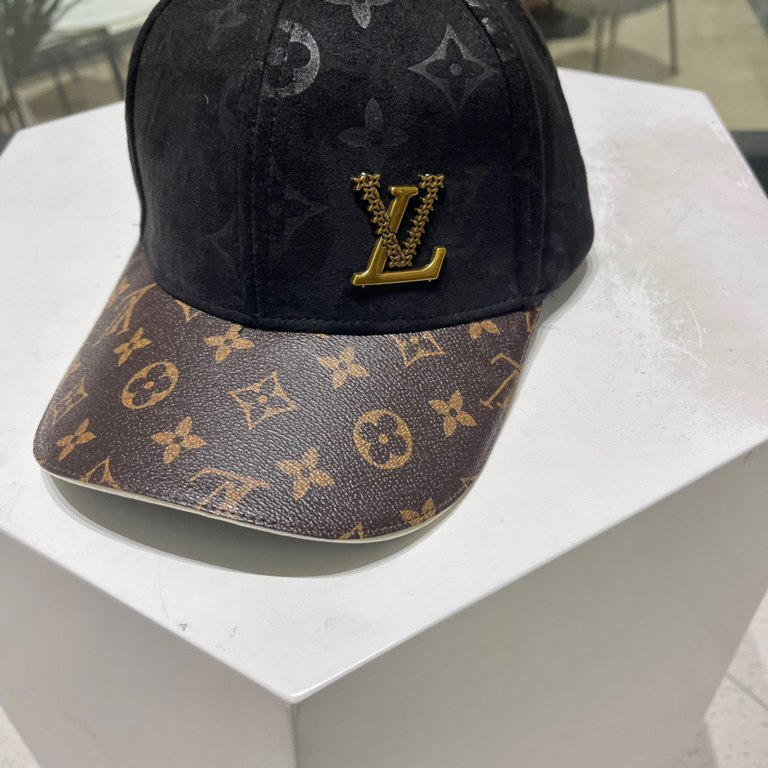 Louis Vuitton Baseball Caps LouisVuitton   New LV baseball caps, heavy duty   perfectly spliced leather, high-end atmosphere, versatile models   men and women!