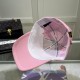 LouiVuittonLV  Counter new Louis Vuitton home embroidered baseball cap, simple and generous Men and women universal sun hat.