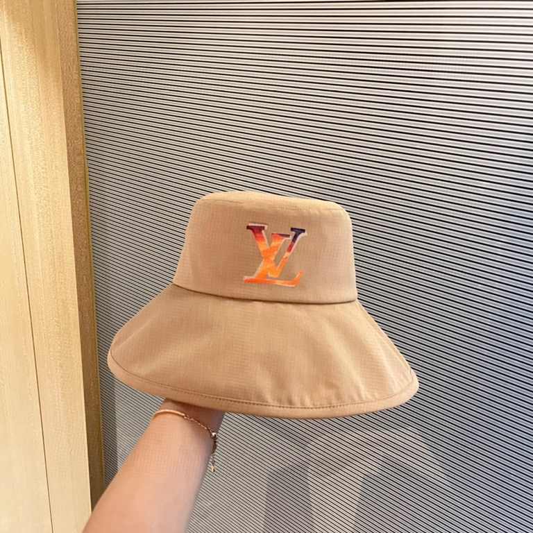 with dust bag [LV] 2023 new large-brimmed sun-shading collapsible fisherman's hat, out of the street essential super good with, hurry to get!