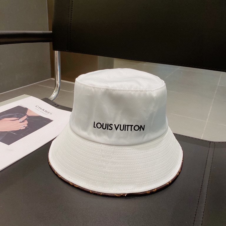 ￥LV Louis Vuitton Fisherman's hat, simple and versatile models, unisex, head circumference 57cm