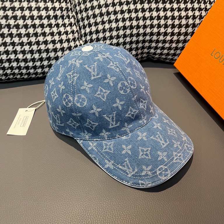 LVWith box cloth bag, LV Louis Vuitton new original single baseball cap, LV cowboy jacquard, counter 11 open mold customized, original canvas fabric   head layer cowhide, lightweight and breathable! Awesome quality, base