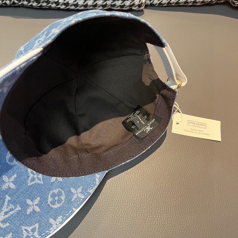 LVWith box cloth bag, LV Louis Vuitton new original single baseball cap, LV cowboy jacquard, counter 11 open mold customized, original canvas fabric   head layer cowhide, lightweight and breathable! Awesome quality, base