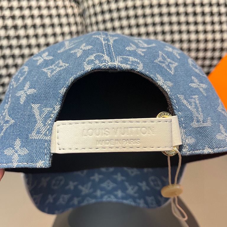 LVWith box cloth bag, LV Louis Vuitton new original single baseball cap, LV cowboy jacquard, counter 11 open mold customized, original canvas fabric   head layer cowhide, lightweight and breathable! Awesome quality, base