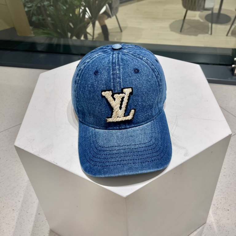 LV2023 new denim baseball cap, fisherman cap   baseball cap. Denim fabric, very nice   adjustable in the back.