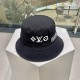 New! Louis Vuitton LouisVuitton high version of the new LV fisherman's hat, heavy construction of the leather label four-leaf clover   fisherman series high-end atmosphere, versatile models   men and women!