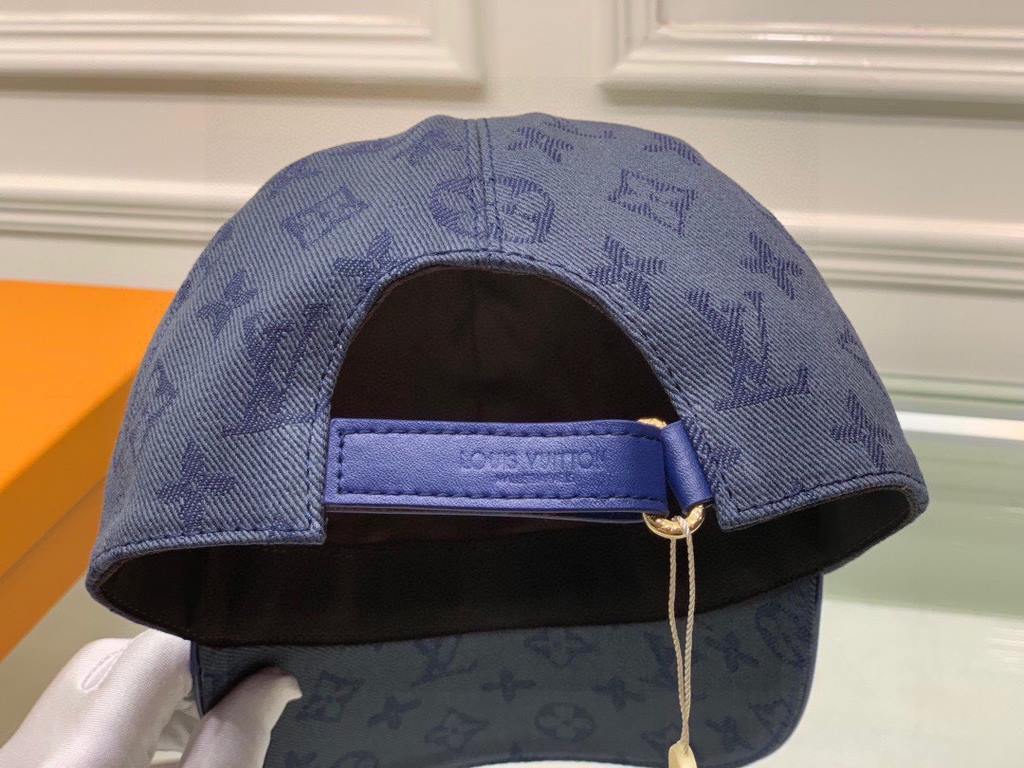 The lv jacquard upgrade ships! Fabric upgrades, accurate pair of flowers!With box bag, LV Louis Vuitton new original single baseball cap, LV cowboy jacquard, counter 11 open mold customized, original canvas fabric   head