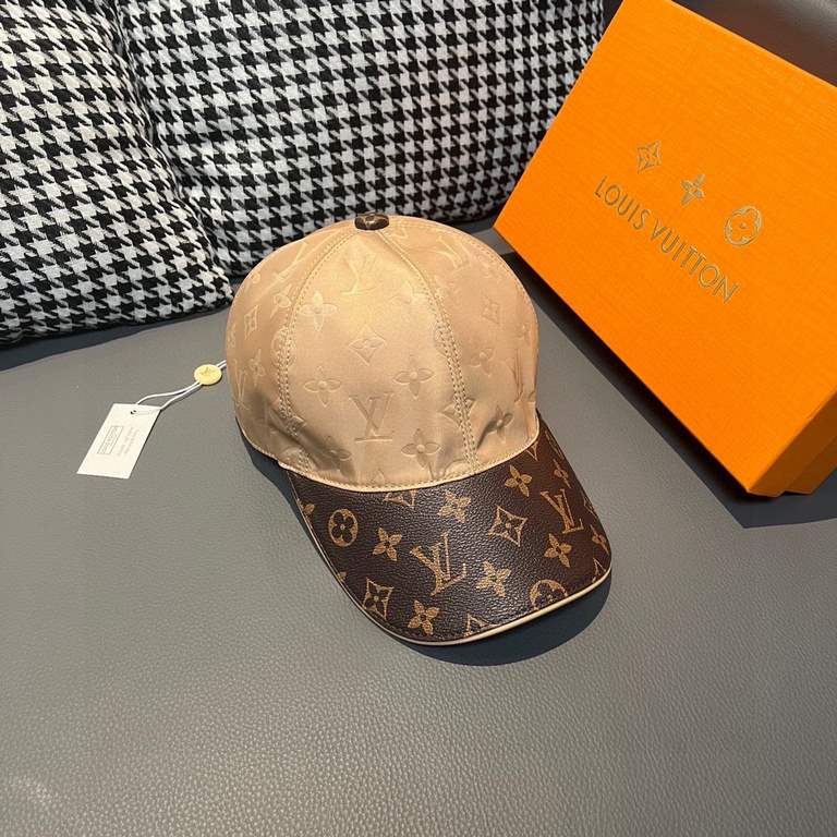 LV (Louis Vuitton) new original single baseball cap.With box cloth bag, LV (Louis Vuitton) new original single baseball cap, old flower splicing, 11 open mold customized, original printing satin fabric   counter old flow