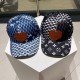 LV spring and summer show models full logo baseball cap  Snowflake   old flower baseball cap fisherman hatVisual sense, spring and summer burst hot single product