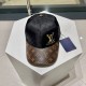 LouiVuittonLV   counter new Louis Vuitton home embroidery baseball cap, simple and generous Men and women universal sun hat.