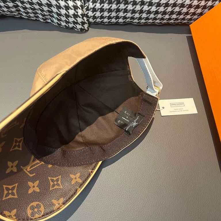 LV (Louis Vuitton) new original single baseball cap.With box cloth bag, LV (Louis Vuitton) new original single baseball cap, old flower splicing, 11 open mold customized, original printing satin fabric   counter old flow