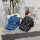 Louis Vuitton LV   new abrasive washed blue baseball cap, casual versatile Japanese system do old retro cowboy duck tongue cap, men and women with the same models