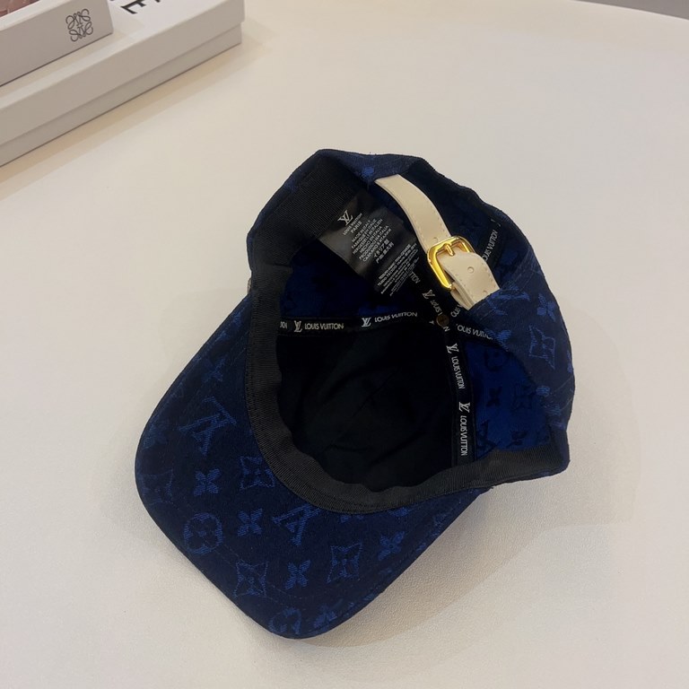 LV Louis Vuitton   New super nice dark LV Excellent craftsmanship, counter substitute version of the baseball cap, classic universal