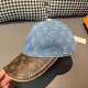 LV (Louis Vuitton).With box cloth bag, LV (Louis Vuitton) new original single baseball cap, old flower splicing, 11 open mold customized, original denim fabric   counter old flower leather, workmanship is meticulous and 