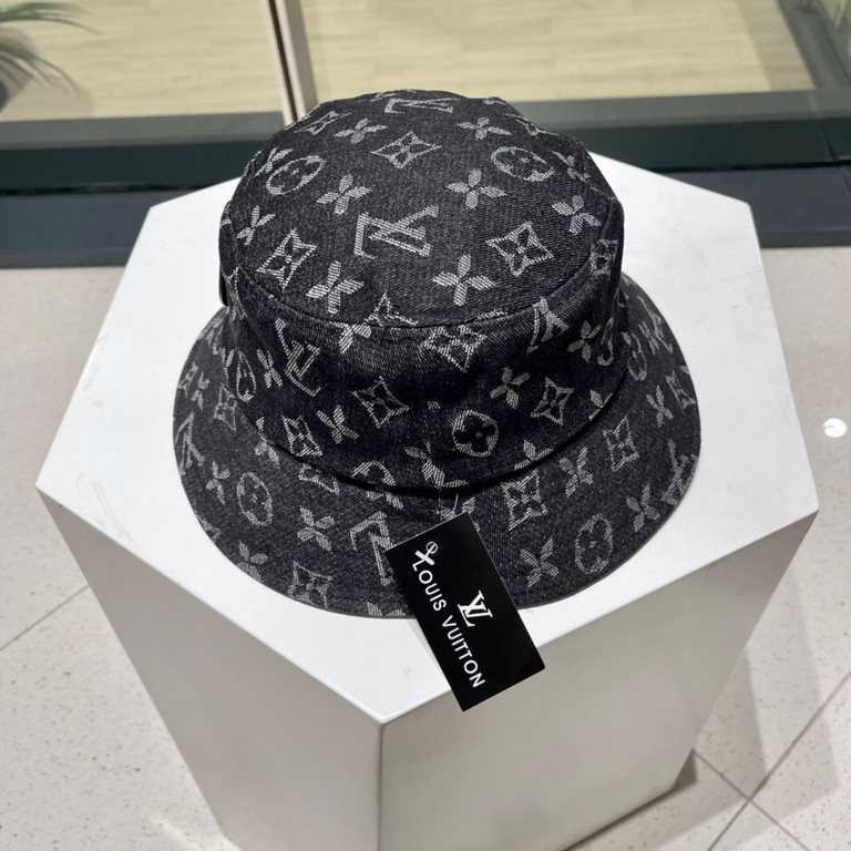 lv Louis Vuitton's latest patchwork denim fisherman's hat arrived    new fisherman's hat , novelty and fashion.