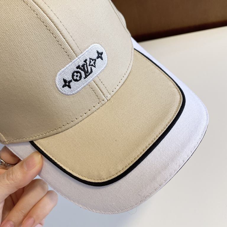 with dust bag [LV] 2022 new simple embroidered baseball cap, counter synchronization shipment, big name models super good with, hurry to get!