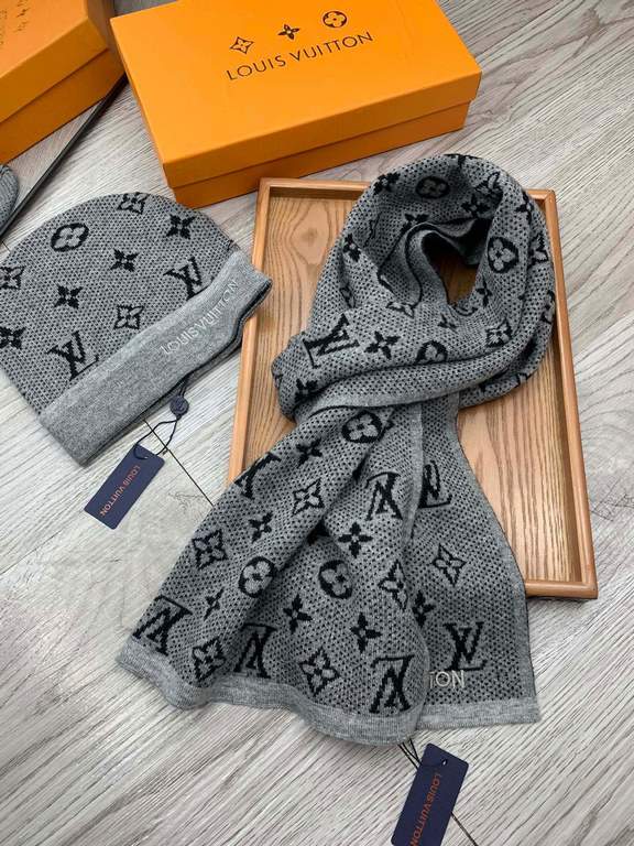 . lv. [Wool Set Hat] Classic Set Hat! Hat  scarf! Warm and super comfortable ~ winter Miss ageing artifacts Oh ~ this winter you are just short of such a set of suit hat la ~ and warm and stylish! Men's and women's unive